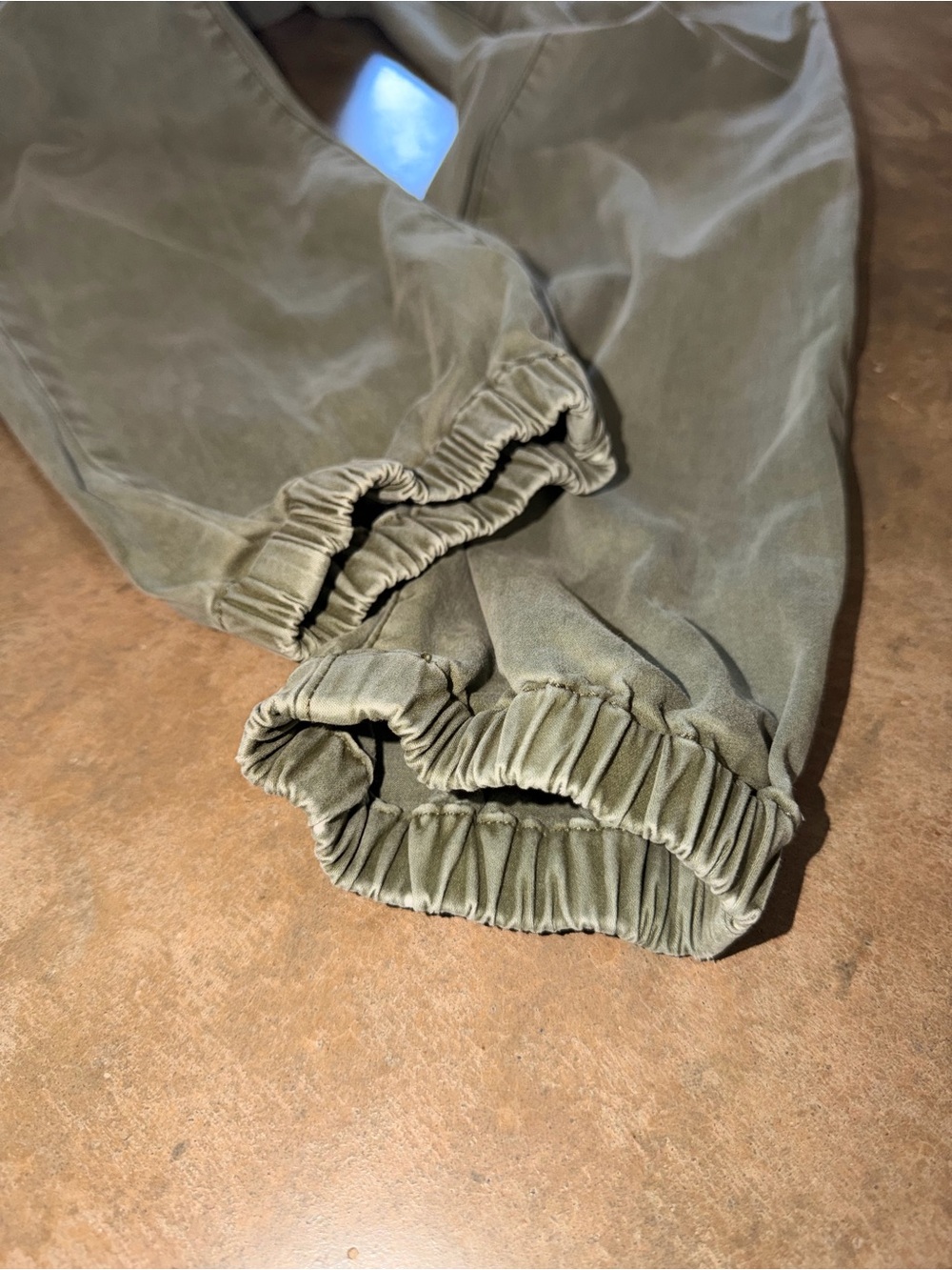 American Eagle Size 12 Short Green Utility Cargo Jogger Pants Stretch Drawstring - Picture 4 of 15